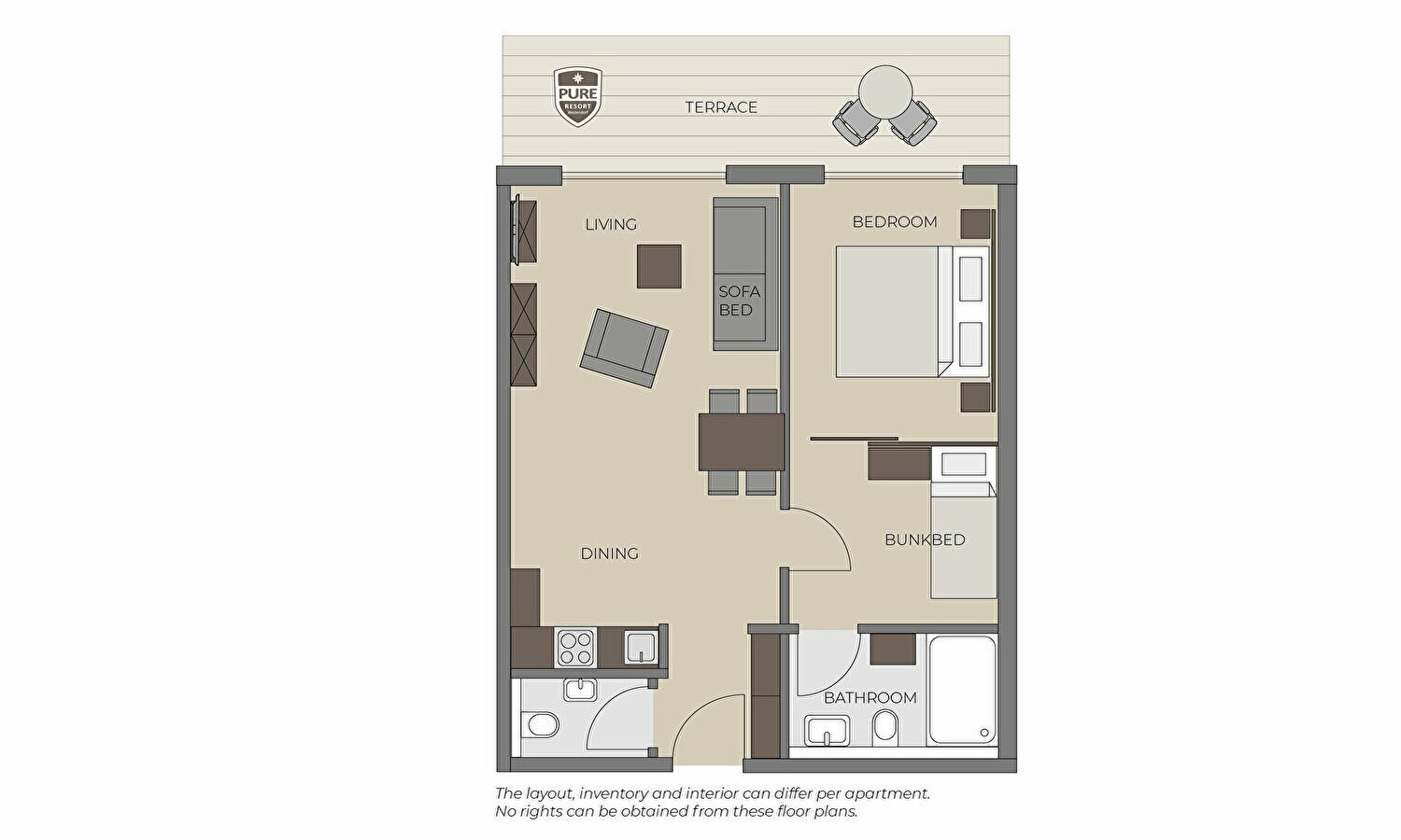 Floorplan | One Bedroom Apartment Family
