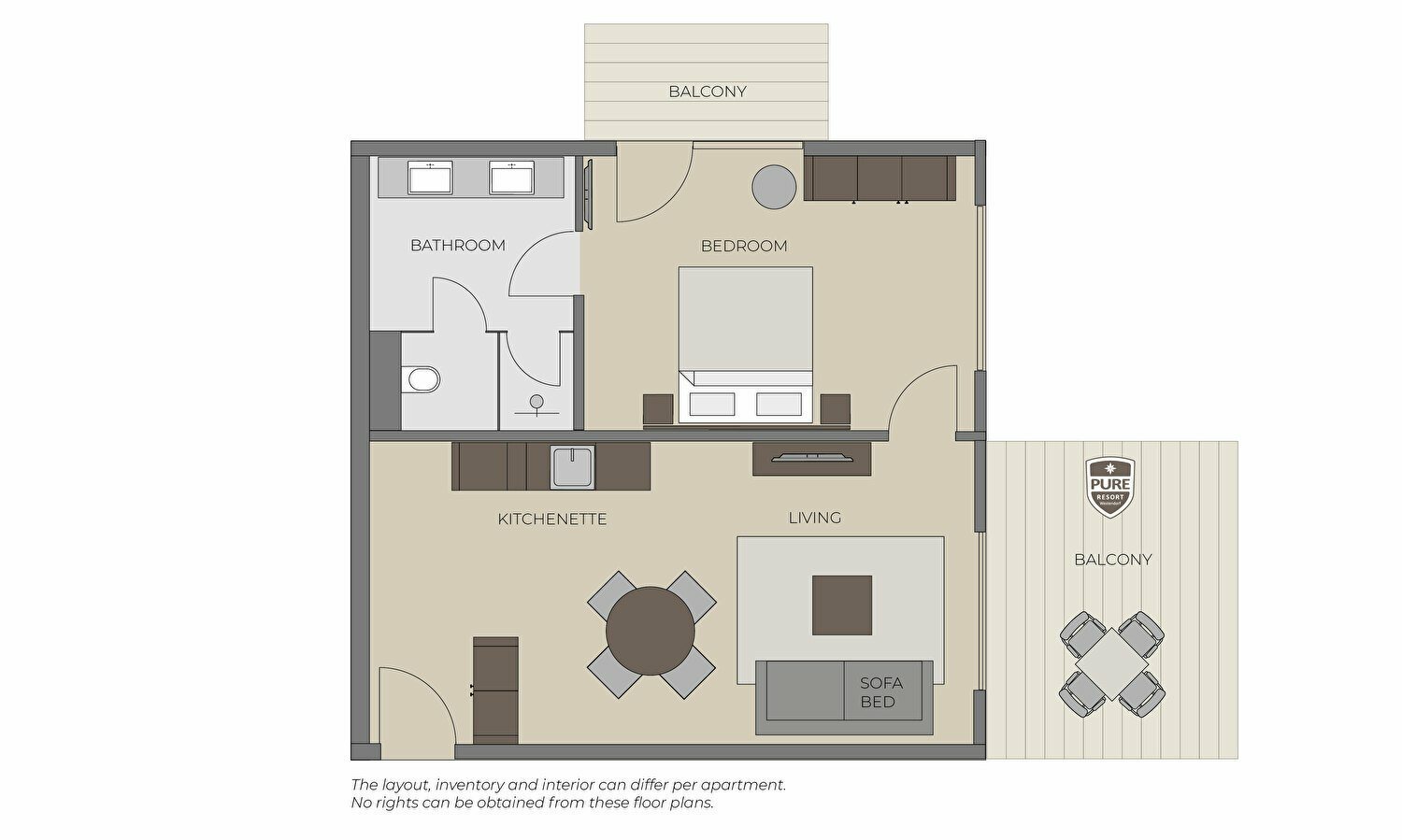 Floorplan | One Bedroom Suite