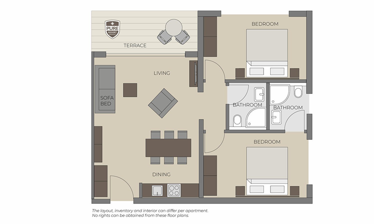 Floorplan | Two Bedroom Apartment